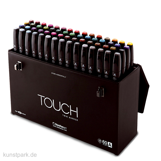 Artikelbild 1 des Artikels “TOUCH Twin Marker Set 60er - Set A, edler schwarzer Koffer “