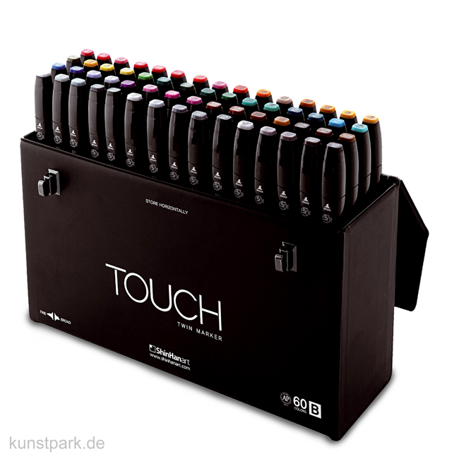 Artikelbild 1 des Artikels “TOUCH Twin Marker Set 60er - Set B, edler schwarzer Koffer “