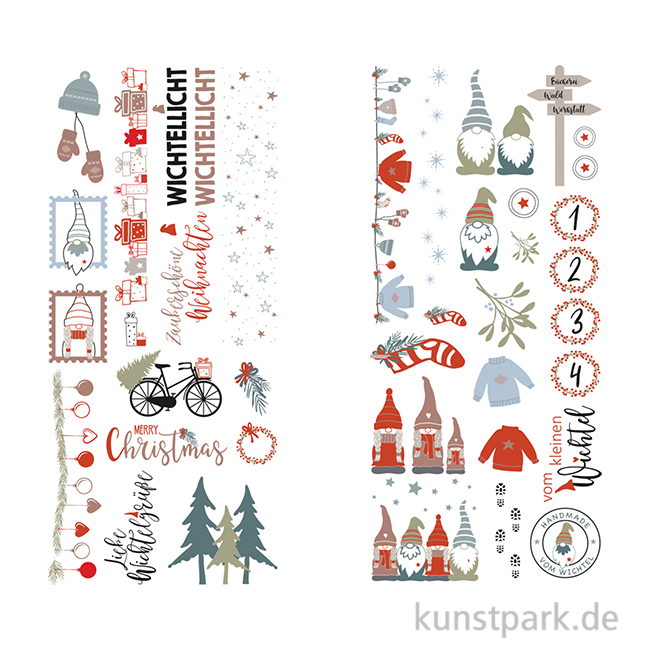 Artikelbild 1 des Artikels “Transferfolie Nordic Winter, verschiedene Designs, 2 Bogen “