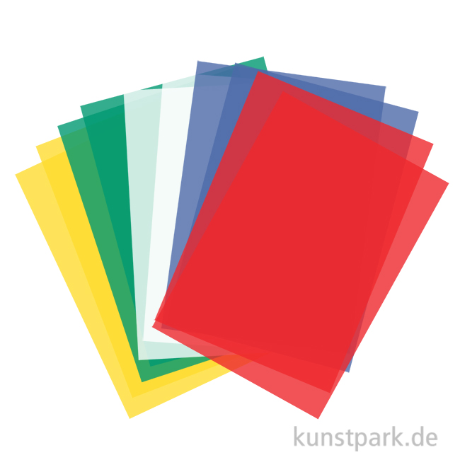 Artikelbild 1 des Artikels “Transparentpapier Set, 50,5x70cm, 10 Bogen in 5 Farben, 115g “
