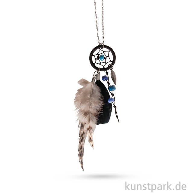 Artikelbild 1 des Artikels “Traumfänger-Kette Luna - Silber-Schwarz, 83 cm “