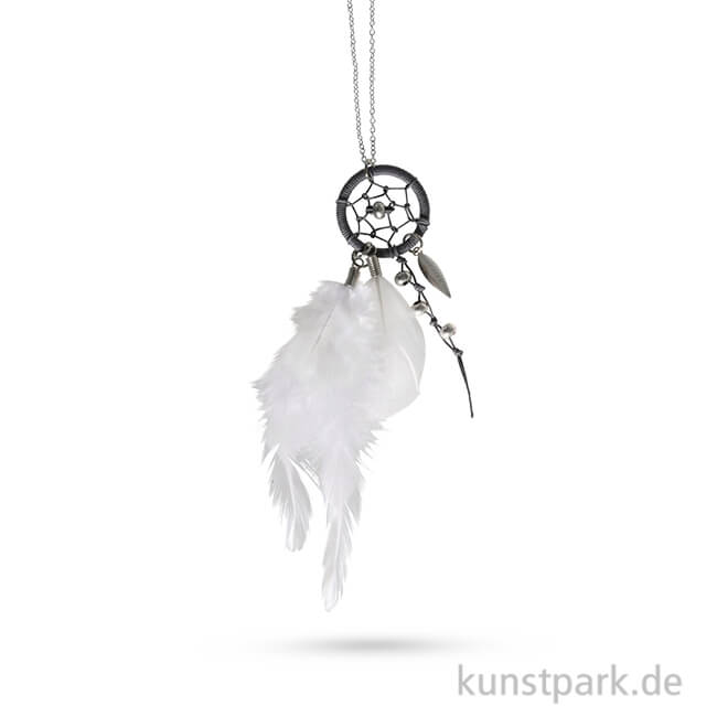 Artikelbild 1 des Artikels “Traumfänger-Kette Luna - Silber-Weiß, 83 cm “