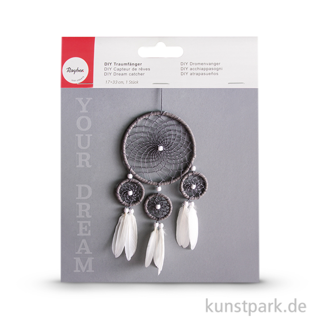 Artikelbild 1 des Artikels “Traumfänger Set - Weiß-Grau, 17x33 cm “