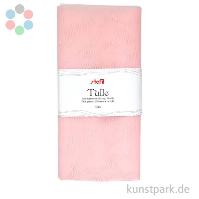 Artikelbild 1 des Artikels “Tüll Stoff Zuschnitt Pastell - 3 x 1 m “