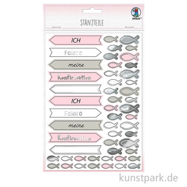 Artikelbild 1 des Artikels “Stanzteile - Meine Konfirmation, Rosa, 312 Stück “
