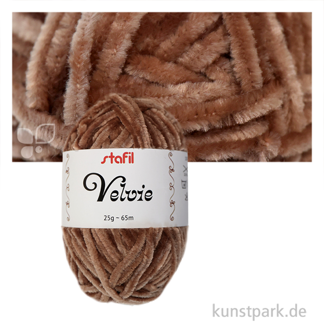 Artikelbild 1 des Artikels “Velvie Garn für Amigurumi, 25 g Knäuel, 65 Meter Farbe | Braun“