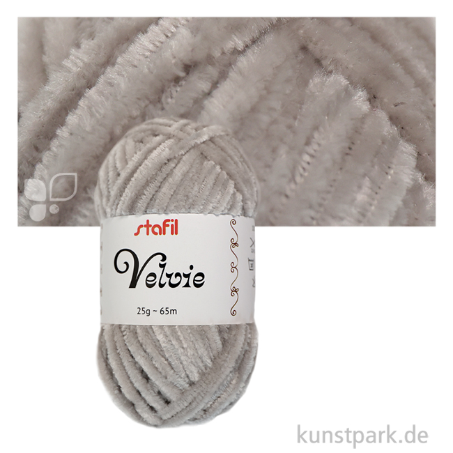 Artikelbild 1 des Artikels “Velvie Garn für Amigurumi, 25 g Knäuel, 65 Meter Farbe | Grau“