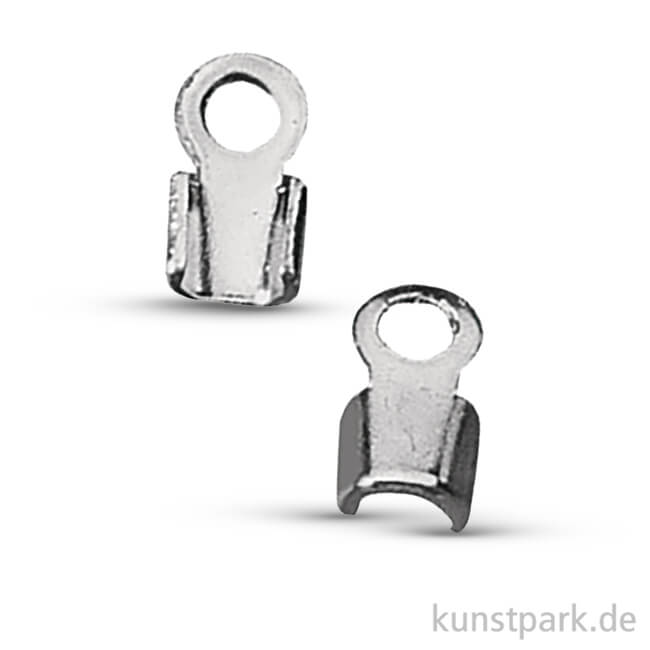 Artikelbild 1 des Artikels “Verbinder für Lederriemen - Platin, 1,5mm Durchmesser, 4 Stück “