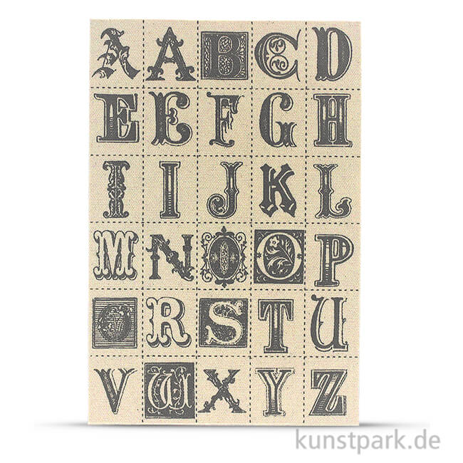 Artikelbild 1 des Artikels “Vintage Canvas Sticker - Buchstaben, selbstklebend “