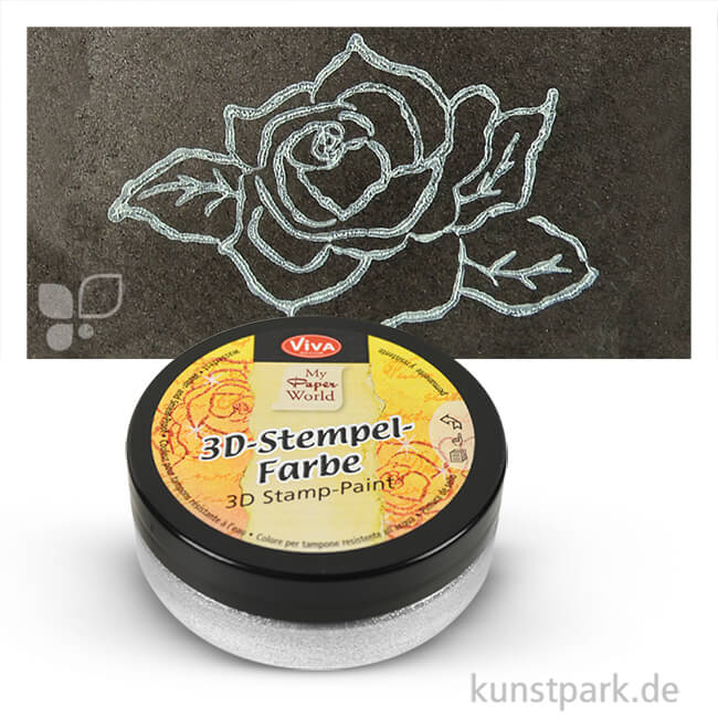 Artikelbild 1 des Artikels “Viva Decor 3D-Stempelfarbe 50 ml | Weiß“