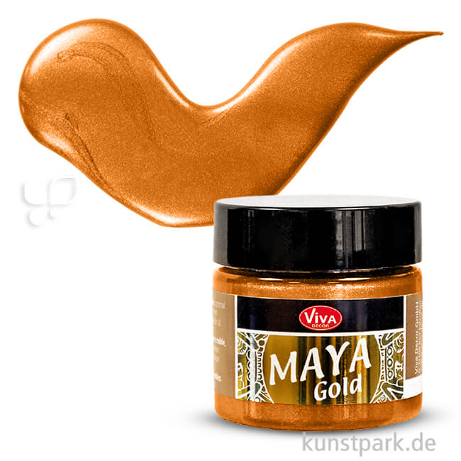 Artikelbild 1 des Artikels “Viva Decor Maya-Gold 45 ml | Orange-Gold“