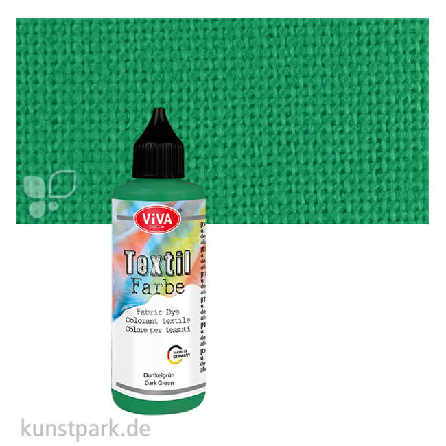 Artikelbild 1 des Artikels “Viva Decor Textil- und Batikfarbe, 90 ml Einzelfarbe | Dunkelgrün“