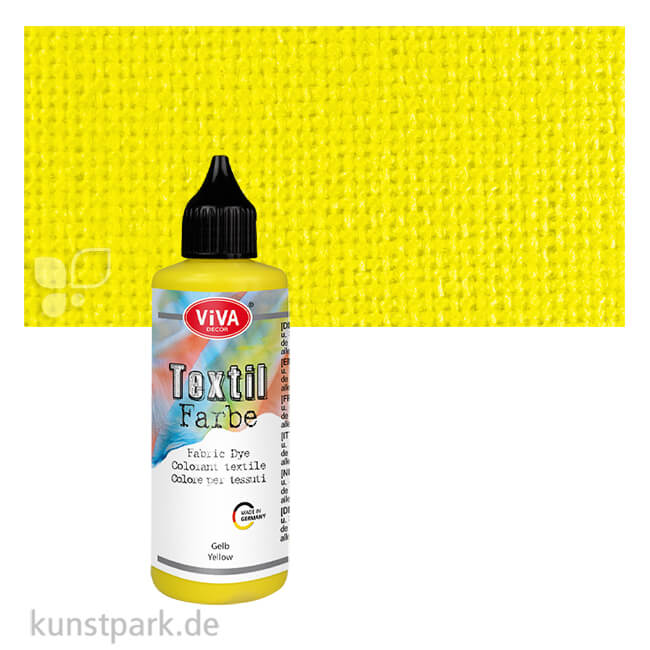 Artikelbild 1 des Artikels “Viva Decor Textil- und Batikfarbe, 90 ml Einzelfarbe | Gelb“