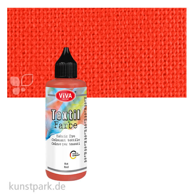 Artikelbild 1 des Artikels “Viva Decor Textil- und Batikfarbe, 90 ml Einzelfarbe | Rot“