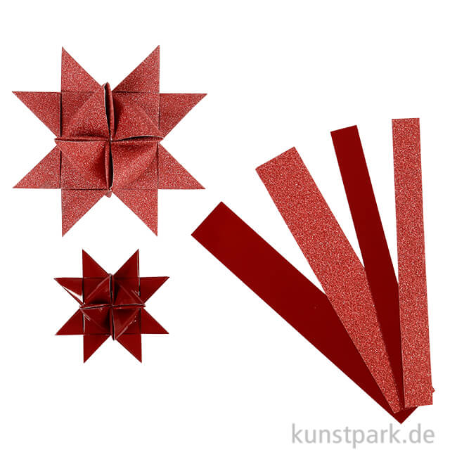 Artikelbild 1 des Artikels “Vivi Gade Flechtstreifen mit Glitzer-Lackoberfläche - Rot, 40 Stück “
