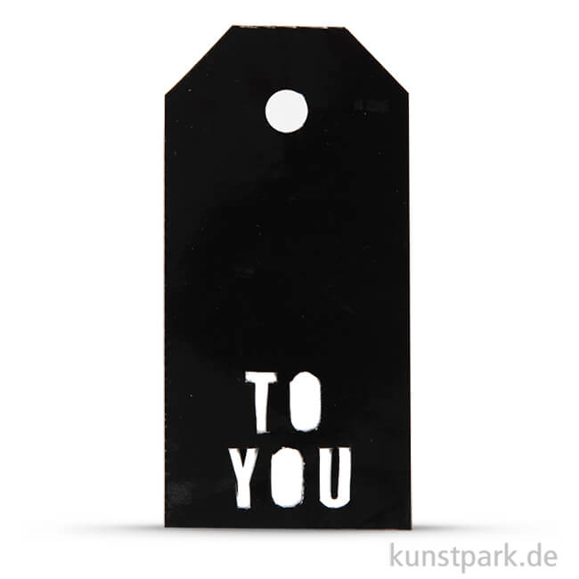 Artikelbild 1 des Artikels “Vivi Gade Geschenkanhänger - To You, 300g, 15 Stück 5x10 cm | Schwarz“