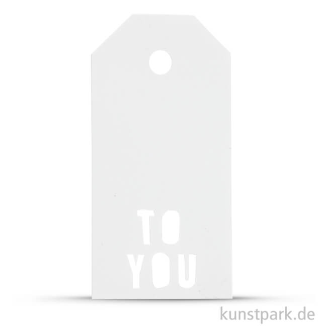 Artikelbild 1 des Artikels “Vivi Gade Geschenkanhänger - To You, 300g, 15 Stück 5x10 cm | Weiß“