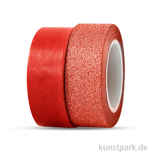 Artikelbild 1 des Artikels “Vivi Gade Motiv-Klebeband Washitape 15 mm - Set mit 2x5 m Rot “