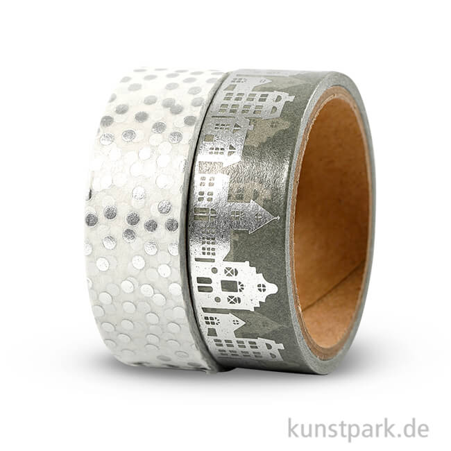 Artikelbild 1 des Artikels “Vivi Gade Washitape - Häuser und Punkte, 15 mm, 2x4 m “