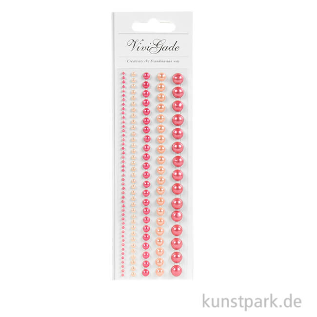 Artikelbild 1 des Artikels “Vivi Gade Skagen - 140 Halbperlen selbstklebend, Perlmuttglanz - Pink “