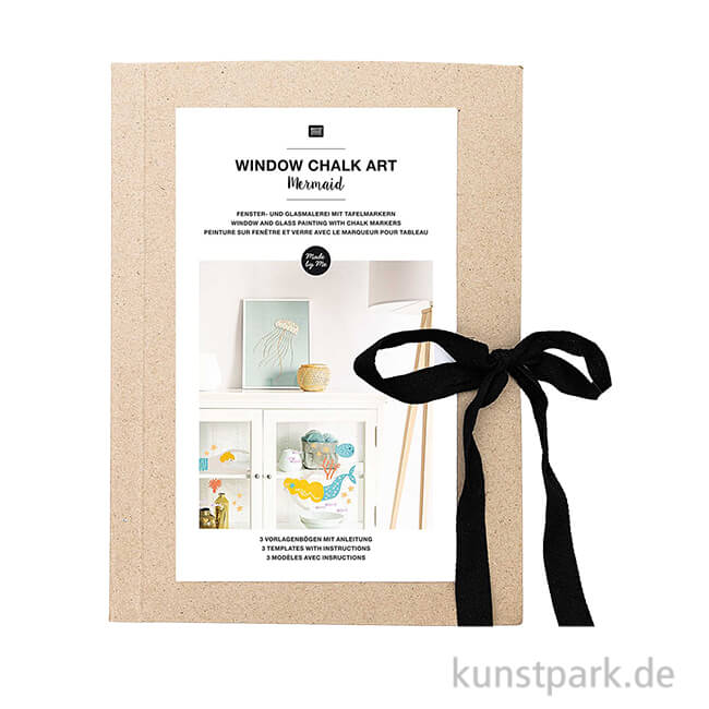 Artikelbild 1 des Artikels “Vorlagenmappe für Kreide-Fensterbemalung - Mermaid “