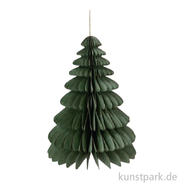 Artikelbild 1 des Artikels “Wabenpapier Tannenbaum mit Hänger, Grün, 32 cm, 1 Stück “