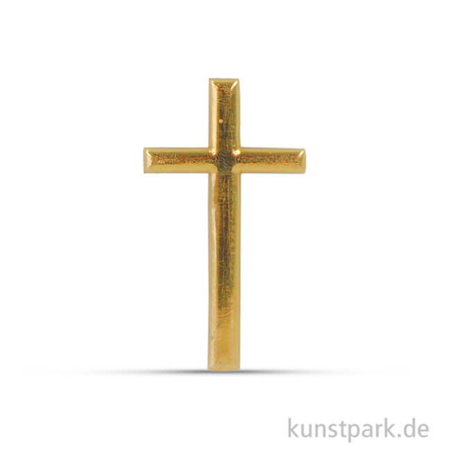Artikelbild 1 des Artikels “Wachsmotiv - Kreuz, 4 cm, 1 Stück Gold“