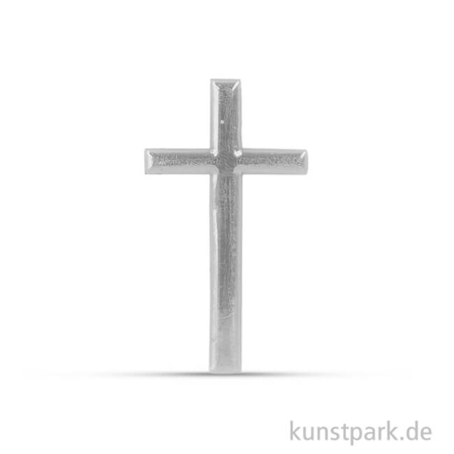 Artikelbild 1 des Artikels “Wachsmotiv - Kreuz, 4 cm, 1 Stück Silber“