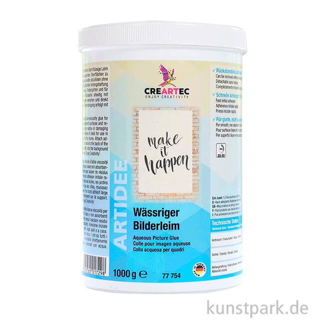 Artikelbild 1 des Artikels “Wässriger Bilderleim für Zeichnungen, Bilder und Plakate, 1 kg “
