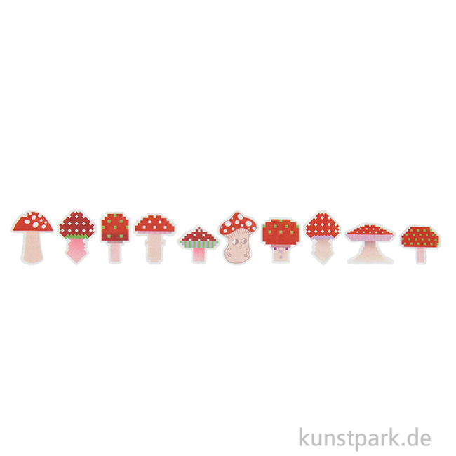 Artikelbild 1 des Artikels “Washi Sticker - Shrooom, Big Reds, 200 Aufkleber “