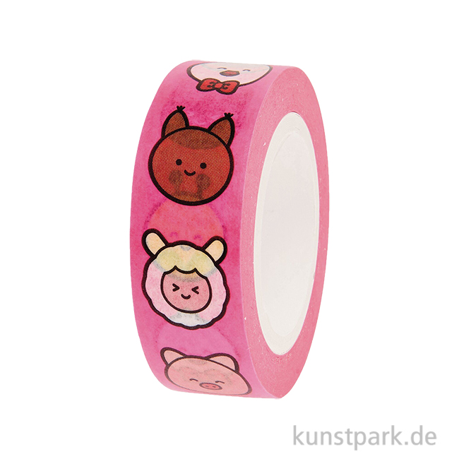 Artikelbild 1 des Artikels “Washi Tape - Chingu, Tiere, 15 mm, 10 m Rolle “