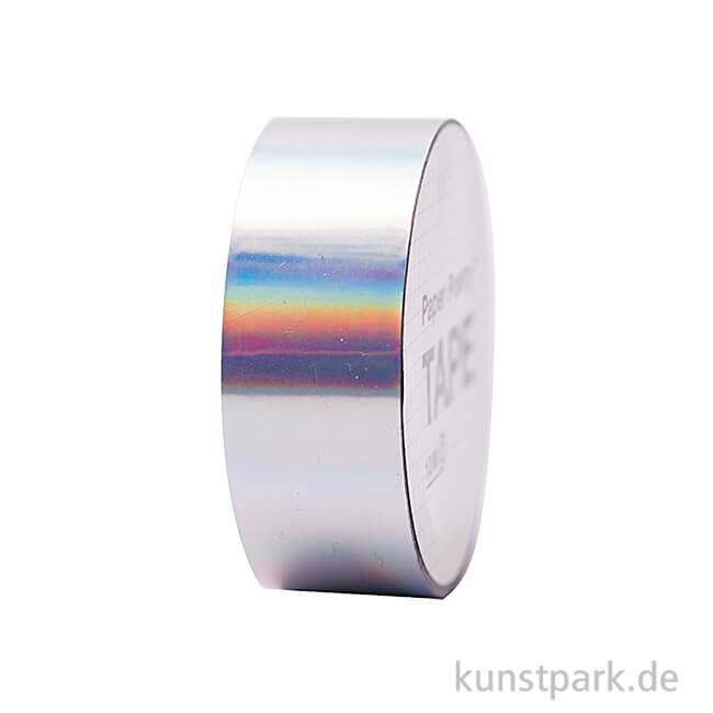 Artikelbild 1 des Artikels “Washi Tape - Holographisch, irisierend Silber, 10 m “