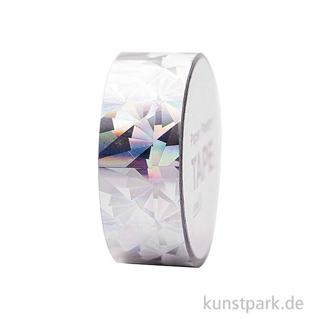 Artikelbild 1 des Artikels “Washi Tape - Holographisch, Kristall Silber, 10 m “