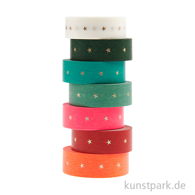 Artikelbild 1 des Artikels “Washi Tape Set - Sterne, 15 mm, 7 Stück, je 10 m “