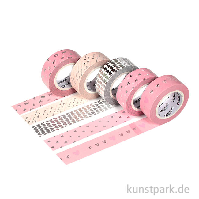 Artikelbild 1 des Artikels “Washitape - Amor-silber, 5er Set, 10 m “