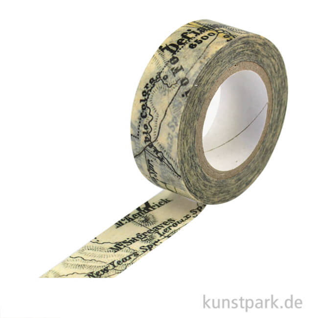 Artikelbild 1 des Artikels “Washitape - Map 3, 15 mm, 10 m “