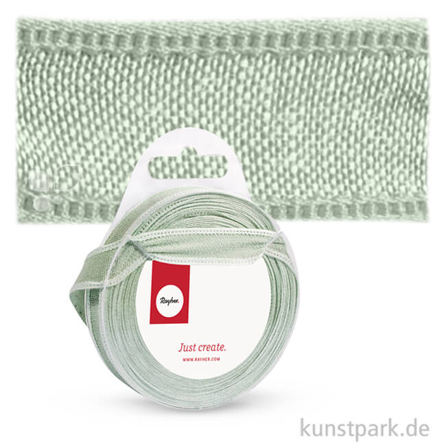 Artikelbild 1 des Artikels “Webband Uni mit Kante, 15 mm x 5 m Einzelfarbe | Meergrün“