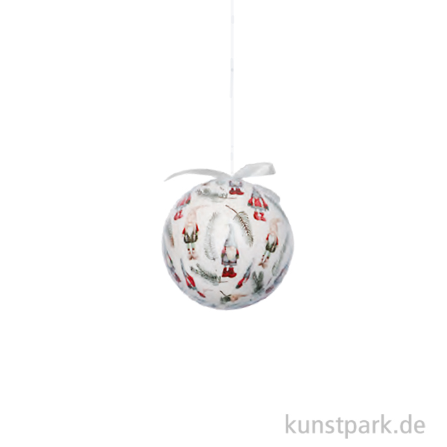 Artikelbild 1 des Artikels “Weihnachtskugel Rot mit Wichtel, 7,5 cm “