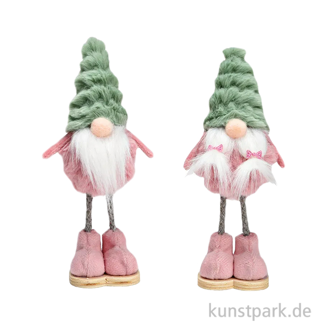 Artikelbild 1 des Artikels “Wichtel aus Textil, Grün / Pink, Sortiert, 7 x 18 x 7 cm “