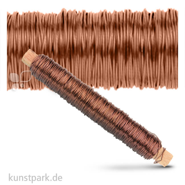 Artikelbild 1 des Artikels “Wickeldraht 0,5 mm 50 Meter 100 g | Braun“