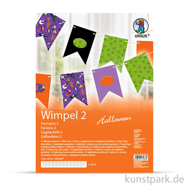 Artikelbild 1 des Artikels “Wimpel-Kette Halloween - Fähnchen, Länge 1,65 m “
