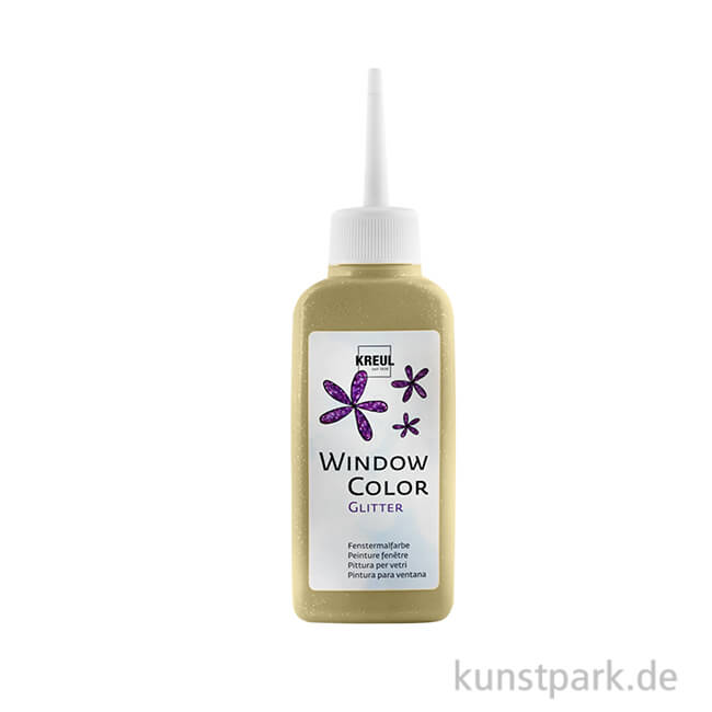 Artikelbild 1 des Artikels “KREUL Window Color Glas Design - Glitzer Effekt 80 ml Glitzer-Gold“