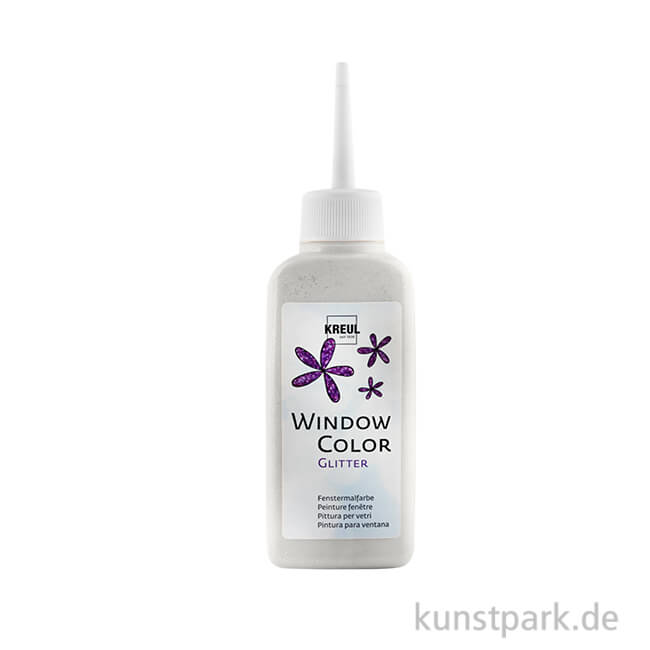 Artikelbild 1 des Artikels “KREUL Window Color Glas Design - Glitzer Effekt 80 ml Glitzer-Silber“