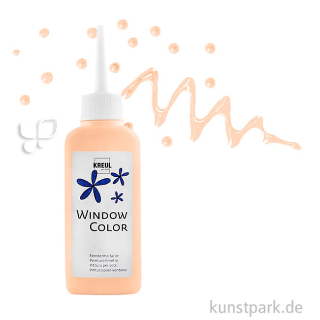 Artikelbild 1 des Artikels “KREUL Window Color Glasmalfarbe 80 ml Einzelfarbe | Pfirsichrosa“