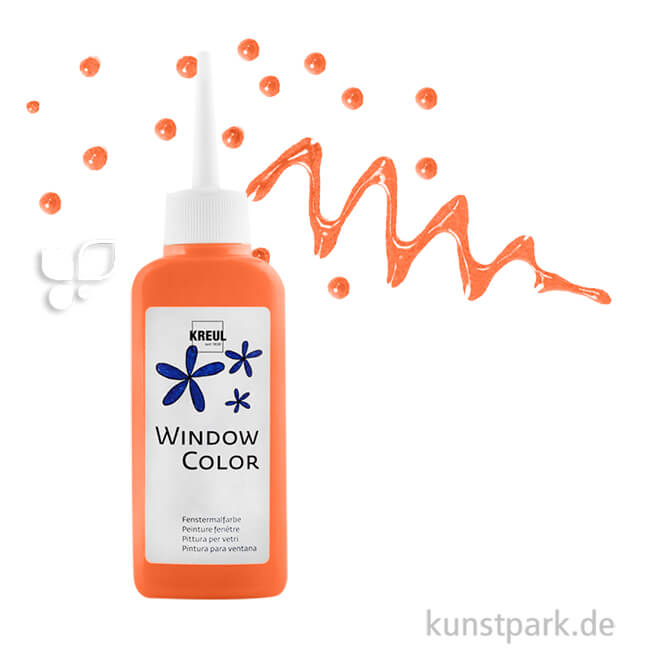Artikelbild 1 des Artikels “KREUL Window Color Glasmalfarbe 80 ml Einzelfarbe | Orange“