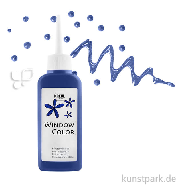 Artikelbild 1 des Artikels “KREUL Window Color Glasmalfarbe 80 ml Einzelfarbe | Royalblau“