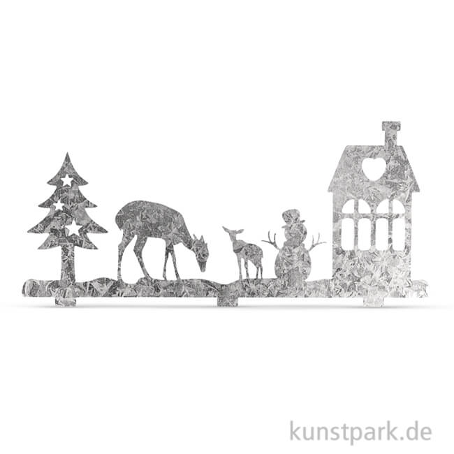 Artikelbild 1 des Artikels “Winterlandschaft aus Metall, 19,1x8,2 cm “