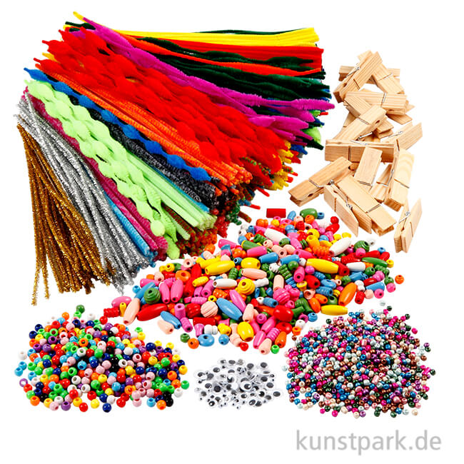 Artikelbild 1 des Artikels “XXL Set - Bastelmaterial für Pfeifenreiniger-Figuren für ca. 20 Personen “