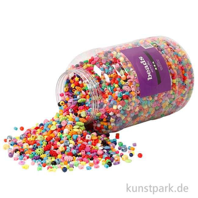 Artikelbild 1 des Artikels “XXL Set - Kunststoffperlen, 6-20 mm, 3 kg sortiert “