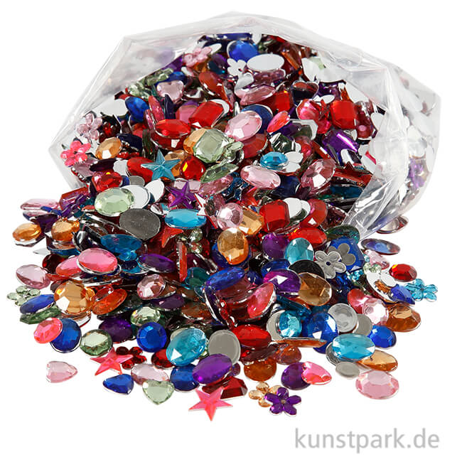 Artikelbild 1 des Artikels “XXL Set - Strasssteine, 10-15 mm, 1600 Stück sortiert “